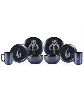 Star Wars The Mandalorian 8-Piece Limited Edition Stoneware Dinnerware Set