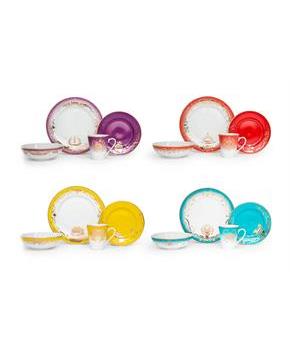 Disney Villains 16-Piece Dinnerware Set | Maleficent, Evil Queen, Jafar, Ursula