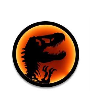 Jurassic Park T-Rex Logo LED Wall Light Sign | 12 Inches Tall