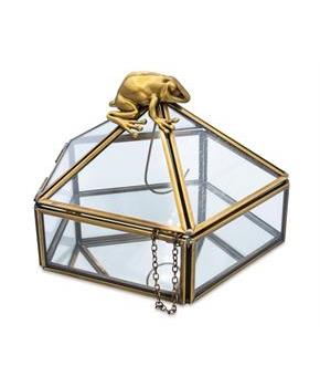 Harry Potter Gold Chocolate Frog Jewelry Box Storage Case Organizer