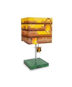 Minecraft Yellow Bee Nest Block Desk Lamp with 3D Bee Puller