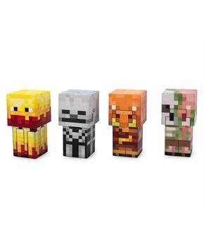 Minecraft Mini Mob Figure Mood Lights | Skeleton, Blaze, Piglin, Zombified Piglin