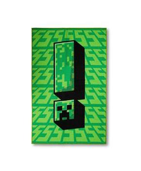 Minecraft Green Creeper Printed Area Rug | 60 x 39 Inches