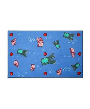 Minecraft Underwater Printed Area Rug | 60 x 39 Inches
