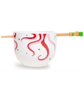 Star Wars: The Mandalorian Grogu Tentacle Chowder Ramen Bowl and Chopstick Set