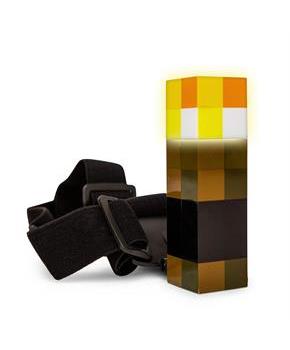 Minecraft Brownstone Torch Headlamp Light With Adjustable Headband