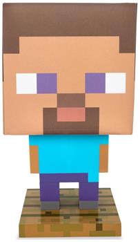 Minecraft Steve Figural LED Desk Lamp Light | 13 Inches Tall