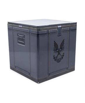 Halo UNSC Ammo Crate Tin Storage Box Cube Organizer with Lid | 4 Inches