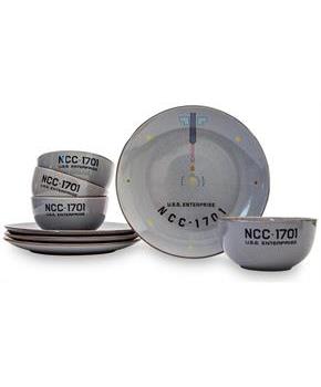 Star Trek: The Original Series NCC-1701 Series 8-Piece Ceramic Dinnerware Set