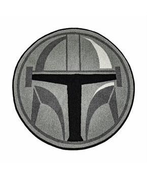 Star Wars: The Mandalorian Helmet Round Area Rug | 52 Inches
