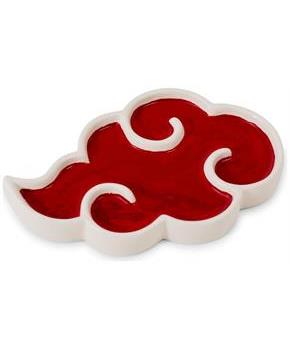 Naruto Shippuden Akatsuki Red Cloud Ceramic Trinket Tray Dish
