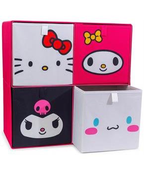 Sanrio Hello Kitty and Friends 11-Inch Storage Bins | Set of 4