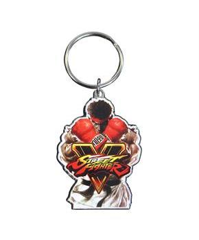Street Fighter V Ryu Enamel Metal Key Ring