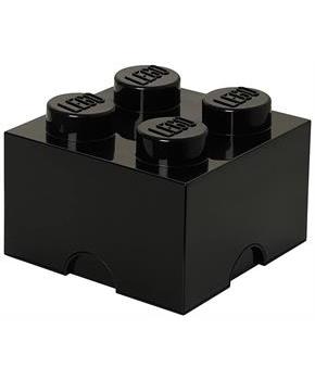 LEGO Desk Drawer 4 Knobs Stackable Storage Box | Black