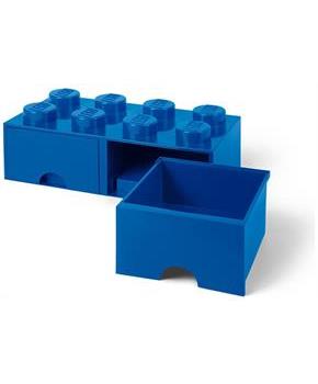 Lego Storage Brick 2 Drawer Bright Blue