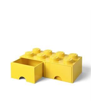 Lego Storage Brick 2 Drawer Bright Yellow