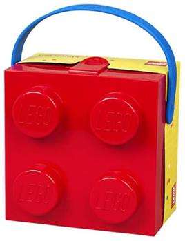 LEGO Lunch Box With Handle, Bright Red