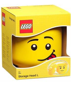 LEGO Large 9 x 10 Inch Plastic Storage Head | Silly