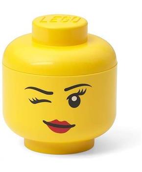 LEGO Mini 4 x 4.5 Inch Plastic Storage Head | Winking