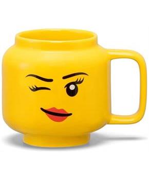 LEGO Winking Girl 9 Ounce Ceramic Mug