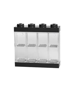 LEGO Minifigure 8 Compartment Display Case, Black