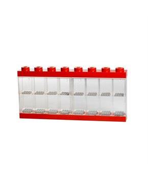 LEGO Minifigure 16 Compartment Display Case, Bright Red