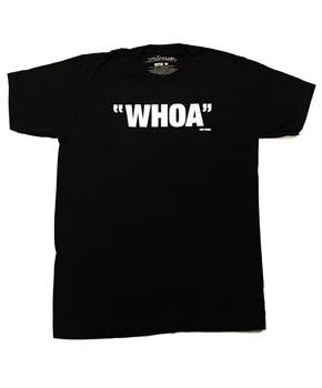 Blossom "Whoa" Men's Black Cotton T-Shirt