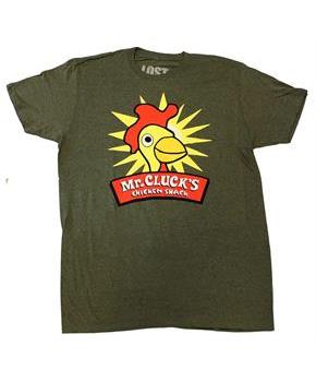 Lost "Mr. Cluck's Chicken" Men's Green T-Shirt