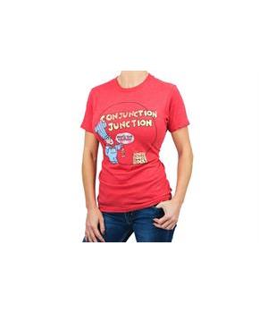 Schoolhouse Rock! œConjunction Junction Adult T-Shirt - Red