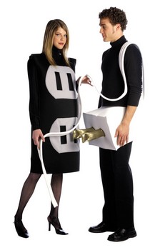 Plug and Socket Couples Costume Adult Plus