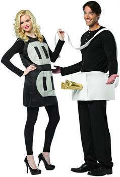 Plug and Socket Couples Costume Lightweight Adult