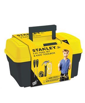 Stanley Jr. 5 Piece Tool Set & Toolbox | Real Tools for Kids