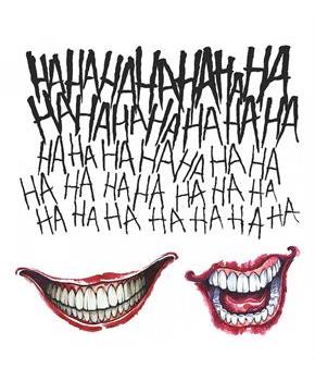 Suicide Squad Joker Costume Tattoo Kit Adult One Size