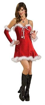 Sexy Santa Baby Red Christmas Dress Adult Costume