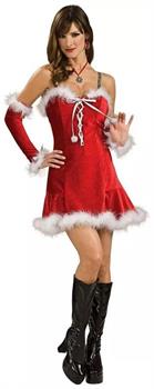 Sexy Santa Baby Red Christmas Dress Adult Costume