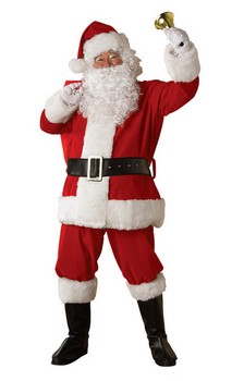 Regal Regency Plush Santa Suit Adult Costume