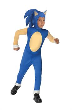 Sonic The Hedgehog Jumpsuit and Mask Costume Child