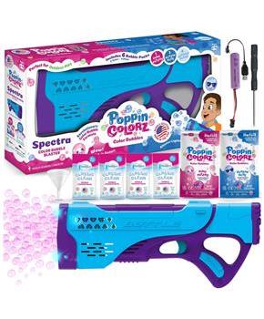 PoppinColorz Rechargeable Spectra Bubble Blaster