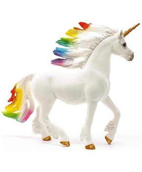 Schleich Rainbow Unicorn Stallion Figure | 5.9 x 3.3 x 7.1 Inches