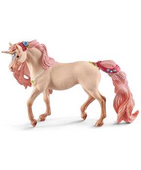 Schleich Decorated Unicorn Mare Figure | 5.9 x 3.2 x 7.1 Inches