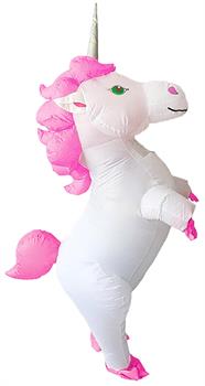 White Unicorn Inflatable Adult Costume | Standard