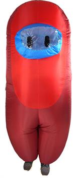 Amongst Us Red Imposter Sus Crewmate Inflatable Child Costume | Standard