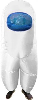 Amongst Us White Imposter Sus Crewmate Inflatable Child Costume | Standard