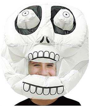 Inflatable Skeleton Head Adult