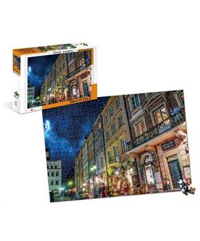 Street Scenery Night On The Town 500 Piece Jigsaw Puzzle