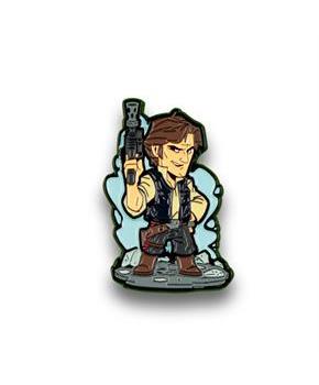 OFFICIAL Star Wars Han Solo Pin | Exclusive Art Design By Derek Laufman