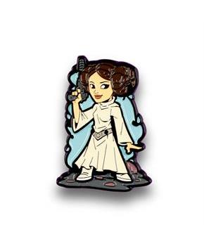 OFFICIAL Star Wars Princess Leia Pin | Exclusive Art Design By Derek Laufman