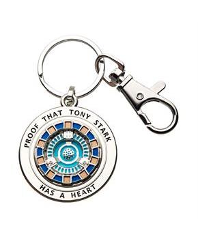 Marvel Iron Man Tony Has A Heart 3D Metal Key Chain