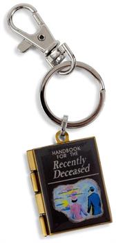 Beetlejuice Handbook For The Recently Deceased Metal Locket Keychain