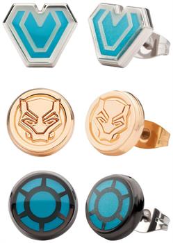 Marvel Black Panther: Wakanda Forever 3-Piece Stud Earring Set